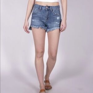 Vanilla Star Festival Short Distressed Fray Hem 9